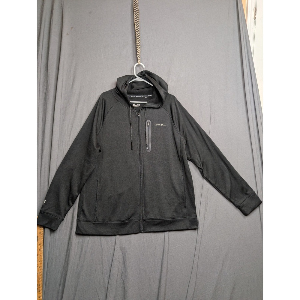 Eddie Bauer Black Full Zip Freedry Lightweight Jacket XL